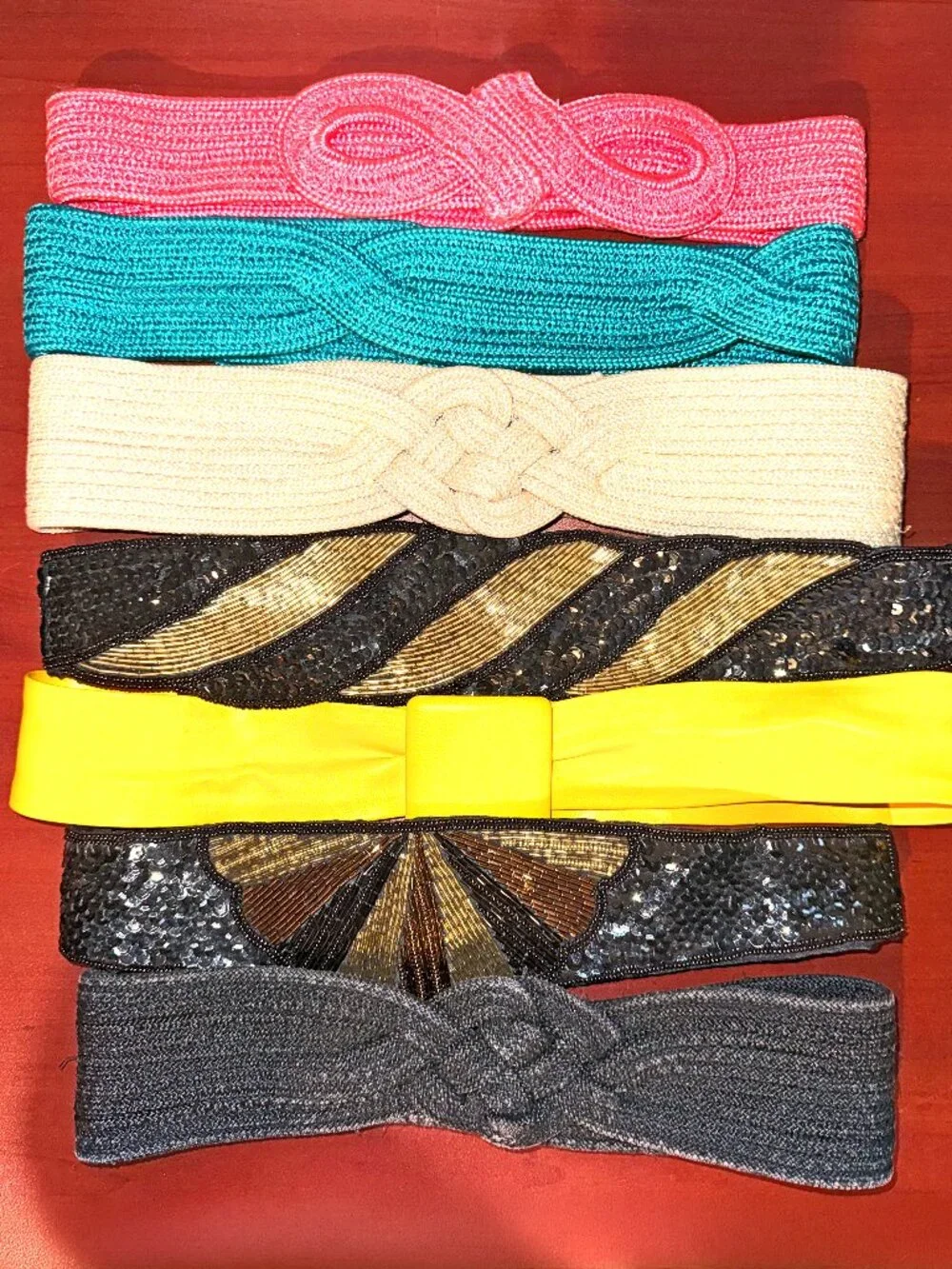 Vintage Y2K Waist Cinching Belts 7pK Size S/M
